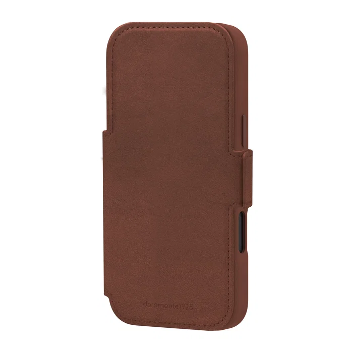 Apple Funda Folio para iPhone 17 Pro Max con MagSafe, Cuero de Grano Entero Bronceado, Resistente a Rayones y Bolsillo para 3 Tarjetas - dbramante1928
