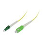 Synergy21 LWL-1-Faser-Patchkabel 1,0m LC/APC-SC/APC 9/125u OS2 G657.A2 2mm flexibles Rohr Patchkabel