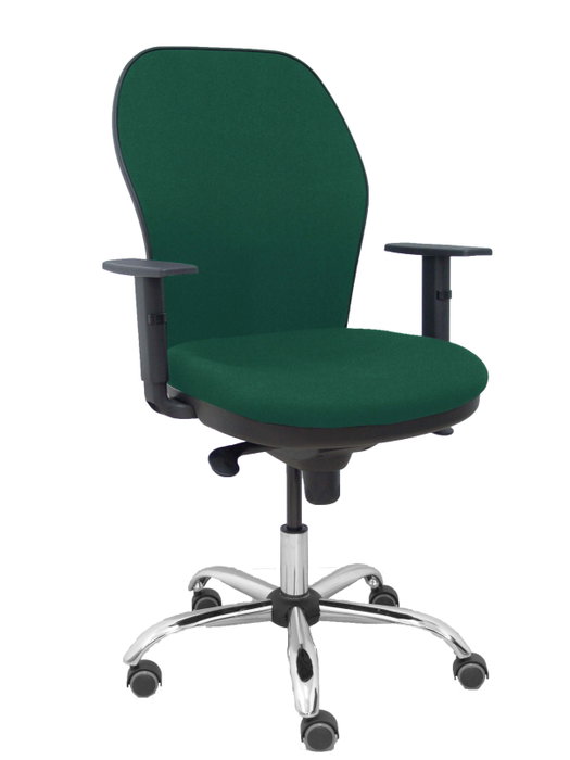 PIQUERAS Y CRESPO Silla de oficina Jorquera Verde botella con mecanismo Sincro y soporte lumbar PIQUERAS Y CRESPO Silla de oficina Jorquera Verde botella con mecanismo Sincro y soporte lumbar