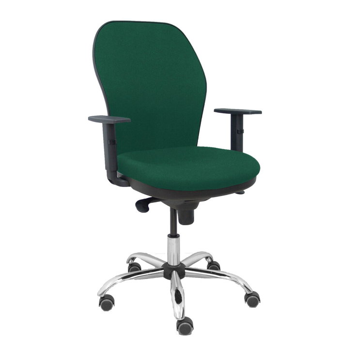 PIQUERAS Y CRESPO Silla de oficina Jorquera Verde botella con mecanismo Sincro y soporte lumbar PIQUERAS Y CRESPO Silla de oficina Jorquera Verde botella con mecanismo Sincro y soporte lumbar