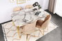 Hanah Home Sillas Madrid 913 V2, Juego de 2 Sillas Barrocas, Estructura 100% Metálica, Asiento Terciopelo o Piel Sintética, Color Dorado y Marrón