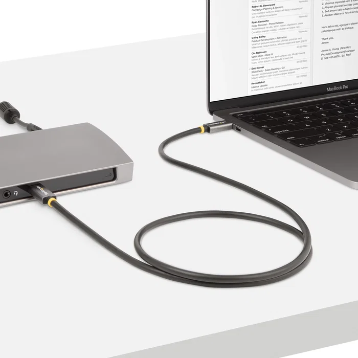 StarTech Cable USB4 USB-C de 1m 40Gbps Negro StarTech Cable USB4 USB-C de 1m 40Gbps Negro