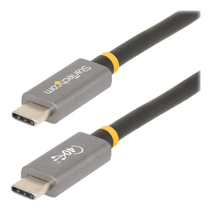 Startech Cable USB4 de 1m - USB-C Certificado USB-IF 40Gbps - Power Delivery 100W 8K 60Hz Startech Cable USB4 de 1m - USB-C Certificado USB-IF 40Gbps - Power Delivery 100W 8K 60Hz