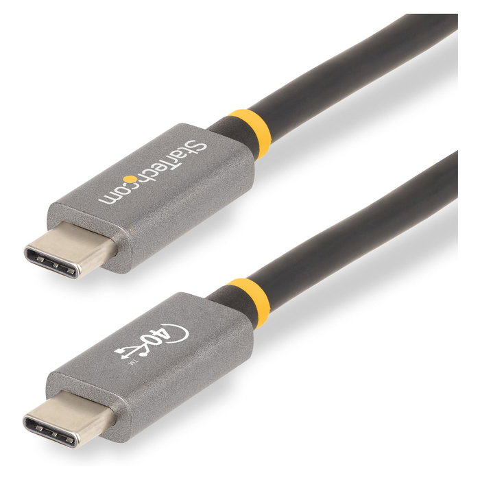 StarTech.com Cable USB4 de 1m USB-C a USB-C 40Gbps Negro