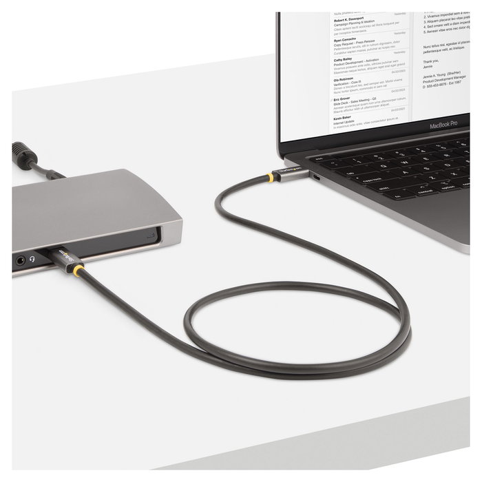 StarTech.com Cable USB4 de 1m USB-C a USB-C 40Gbps Negro