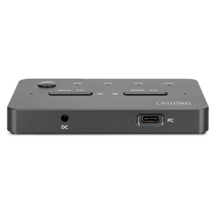 Digitus DA-71545-1 Estación de clonación de unidades SSD NVMe M.2 USB 3.2 Gen2 Tipo-C Digitus DA-71545-1 Estación de clonación de unidades SSD NVMe M.2 USB 3.2 Gen2 Tipo-C