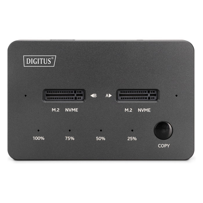 Digitus DA-71545-1 Estación de clonación de unidades SSD NVMe M.2 USB 3.2 Gen2 Tipo-C Digitus DA-71545-1 Estación de clonación de unidades SSD NVMe M.2 USB 3.2 Gen2 Tipo-C