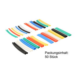 DeLOCK 86279 Set de 50 tubos termoretráctiles multicolores