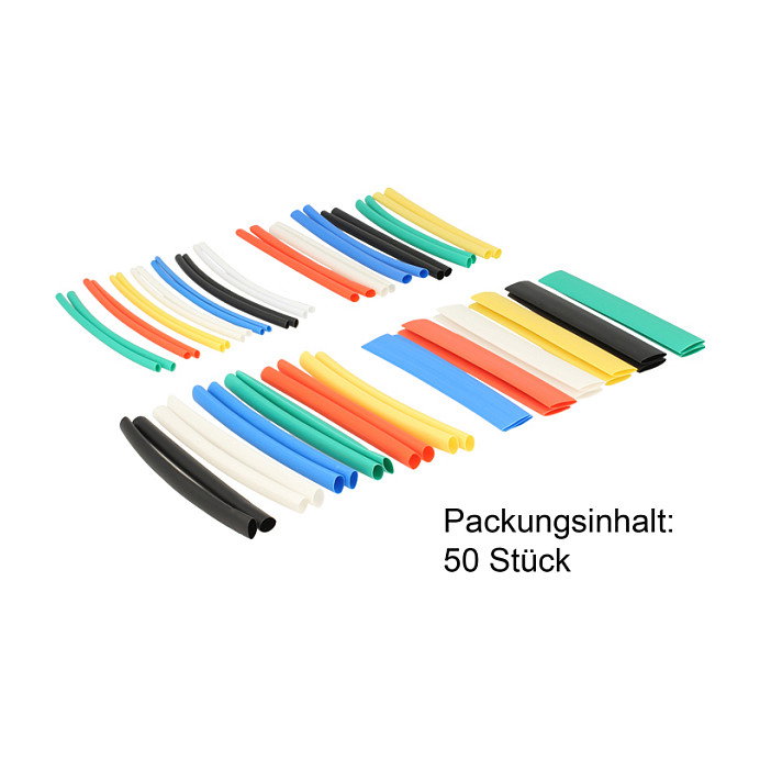 DeLOCK 86279 Set de 50 tubos termoretráctiles multicolores DeLOCK 86279 Set de 50 tubos termoretráctiles multicolores
