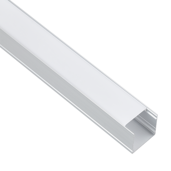 Greenice Perfil para Tiras LED de 2 metros con Difusor Opal Greenice Perfil para Tiras LED de 2 metros con Difusor Opal