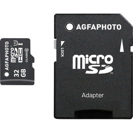 AgfaPhoto MicroSDHC UHS-I 32GB HighSpeed Clase 10 U1 con adaptador