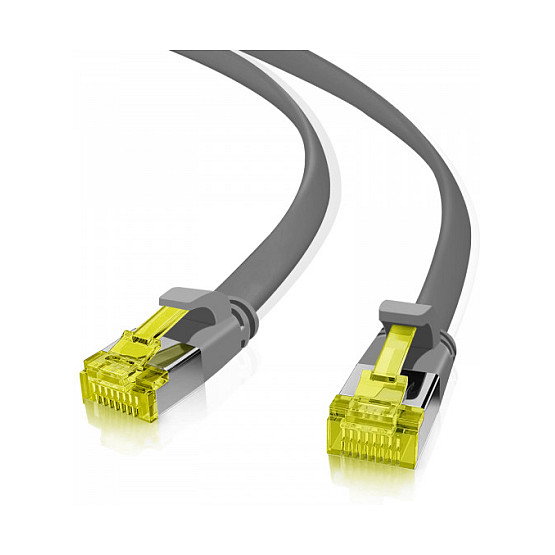 Helos Patchkabel Cat.6a Ultraflach U/FTP AWG 32 Gris 0,5m Helos Patchkabel Cat.6a Ultraflach U/FTP AWG 32 Gris 0,5m