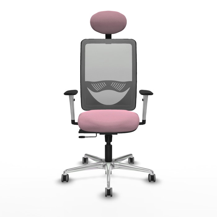 PIQUERAS Y CRESPO Silla de oficina Zulema Rosa y Gris PIQUERAS Y CRESPO Silla de oficina Zulema Rosa y Gris