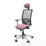 PIQUERAS Y CRESPO Silla de oficina Zulema Rosa y Gris