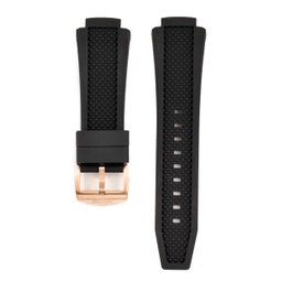 Bobroff BFS027 Correa de Silicona Negra 15mm