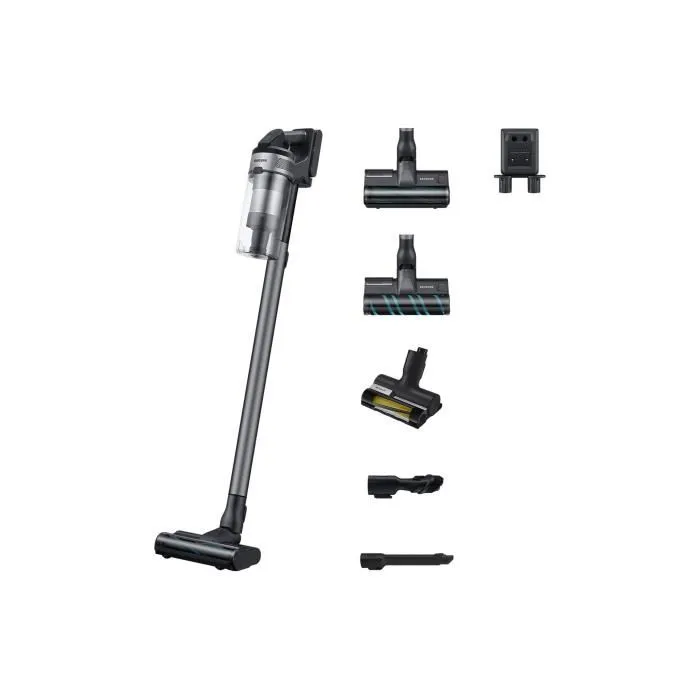 Samsung VS20B75CR5 Aspirador Escoba Inalámbrico, Potencia 200 AW, Autonomía 60 min, Estación de pared, 3 cepillos Samsung VS20B75CR5 Aspirador Escoba Inalámbrico, Potencia 200 AW, Autonomía 60 min, Estación de pared, 3 cepillos