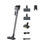 Samsung Jet 75e CompleteClean Aspiradora Escoba 2 en 1 Sin Bolsa - Aspirador Multiciclónico con Batería Ion-Litio para Alfombra y Suelo Duro, Negro y Cromo (VS20B75BCR5)