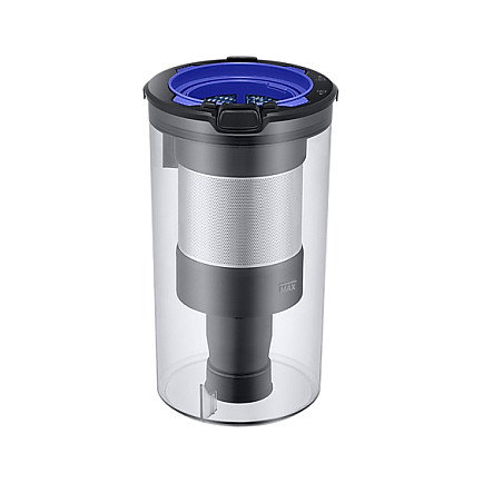 Samsung Jet 75e CompleteClean Aspiradora Escoba 2 en 1 Sin Bolsa - Aspirador Multiciclónico con Batería Ion-Litio para Alfombra y Suelo Duro, Negro y Cromo (VS20B75BCR5)