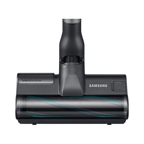 Samsung Jet 75e CompleteClean Aspiradora Escoba 2 en 1 Sin Bolsa - Aspirador Multiciclónico con Batería Ion-Litio para Alfombra y Suelo Duro, Negro y Cromo (VS20B75BCR5)