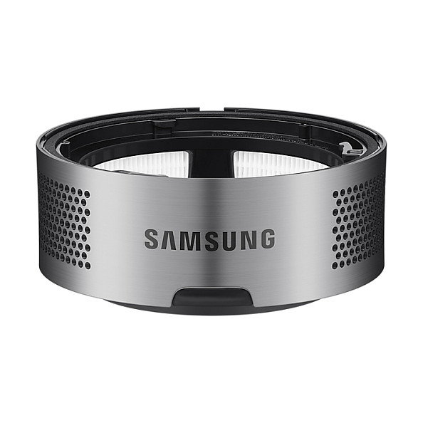 Samsung Jet 75e CompleteClean Aspiradora Escoba 2 en 1 Sin Bolsa - Aspirador Multiciclónico con Batería Ion-Litio para Alfombra y Suelo Duro, Negro y Cromo (VS20B75BCR5)