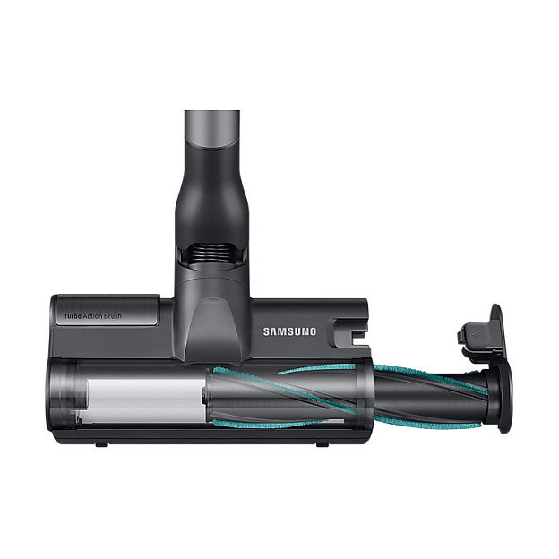 Samsung Jet 75e CompleteClean Aspiradora Escoba 2 en 1 Sin Bolsa - Aspirador Multiciclónico con Batería Ion-Litio para Alfombra y Suelo Duro, Negro y Cromo (VS20B75BCR5)