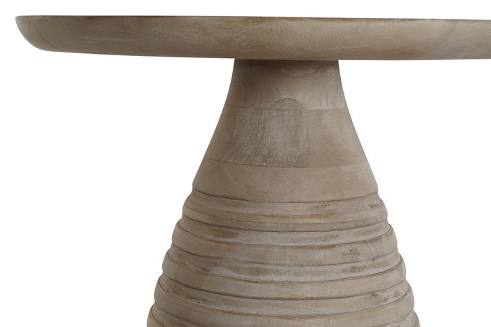 DKD Home Decor Mesita Auxiliar de Metal y Madera Natural y Dorado