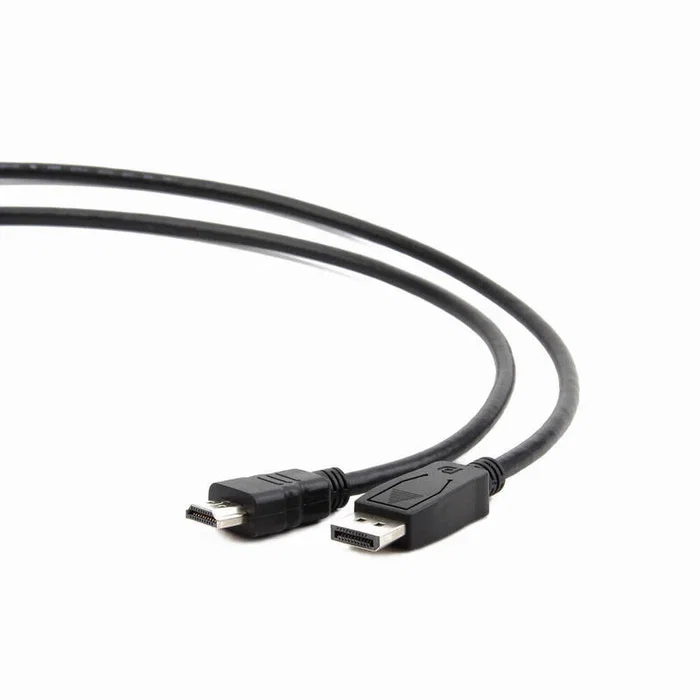 Cable Adaptador DisplayPort a HDMI Macho 1.8m / 1.8 metros Negro - Conecta Fuente DisplayPort a Pantalla HDMI