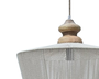 DKD Home Decor Lámpara de Techo Algodón y Mango Natural