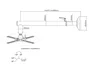 Equip Soporte de proyector de pared 670-900mm Negro