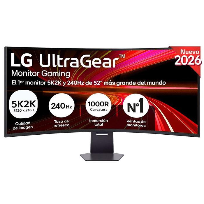 LG UltraGear 52G930B-B Monitor Gaming Curvo 51,6 pulgadas 5K2K 240Hz VA Negro