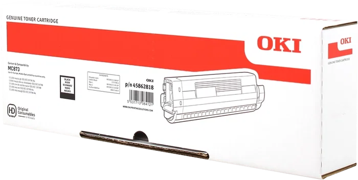 OKI Tóner Negro 45862818 para serie MC873