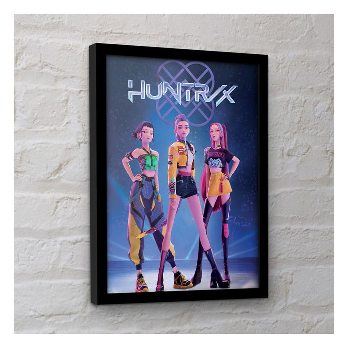 Pyramid International Póster Enmarcado Las guerreras K-pop Collector Print Huntrix