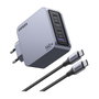 UGREEN Nexode Pro 160W Cargador GaN con Cable USB-C, Negro/Gris, Interior