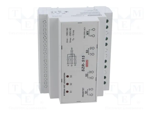 POLLIN SZR-515 Controlador ATS Relé de Conmutación Automática de Reserva POLLIN SZR-515 Controlador ATS Relé de Conmutación Automática de Reserva