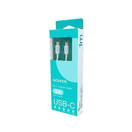 ADATA Cable USB 2.0 USB-C Macho a USB-C Macho 1m Blanco PD 3.0 QC 3.0 Carga 100W