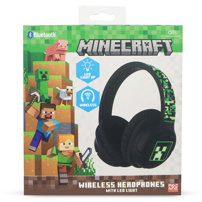 OTL TECHNOLOGIES Auriculares inalámbricos LED Minecraft