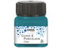 Kreul Pintura vidrio y porcelana GLASS&PORCELAIN Clear translúcida azul turquesa 20ml