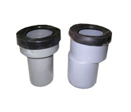 Manguito recto para inodoro de PVC de 110 mm