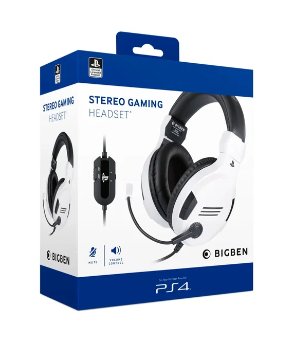 Nacon Auriculares Gaming PS4OFHEADSETV3 Blanco