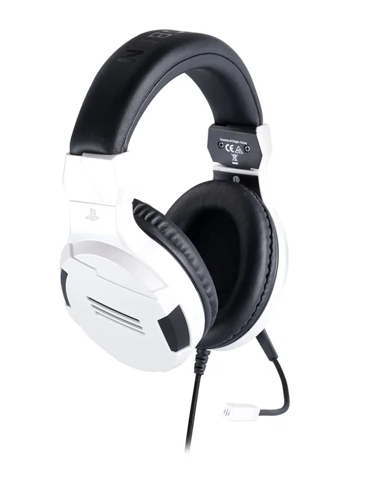 BIG BEN PS4OFHEADSETV3 Auriculares Gaming para PS4 con Micrófono Boom Alámbrico Diadema Supraaural Color Negro y Blanco