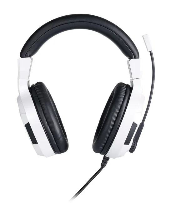 BIG BEN PS4OFHEADSETV3 Auriculares Gaming para PS4 con Micrófono Boom Alámbrico Diadema Supraaural Color Negro y Blanco