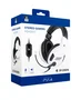 BIG BEN PS4OFHEADSETV3 Auriculares Gaming para PS4 con Micrófono Boom Alámbrico Diadema Supraaural Color Negro y Blanco