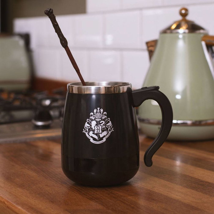 Thumbs Up Taza de Harry Potter con auto-removido y varita Thumbs Up Taza de Harry Potter con auto-removido y varita