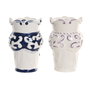 DKD Home Decor Macetero de Porcelana Cabeza Siciliana, Pack de 2