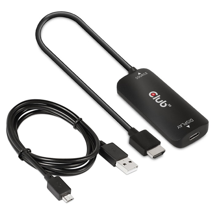 Club 3D CAC-1336 Adaptador HDMI + MicroUSB a USB-C 4K120Hz Club 3D CAC-1336 Adaptador HDMI + MicroUSB a USB-C 4K120Hz