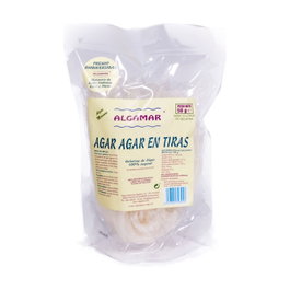 Algamar Agar Agar en Tiras 50g - Gelatina Marina 100% Vegetal, Saciante y Bajo en Calorías