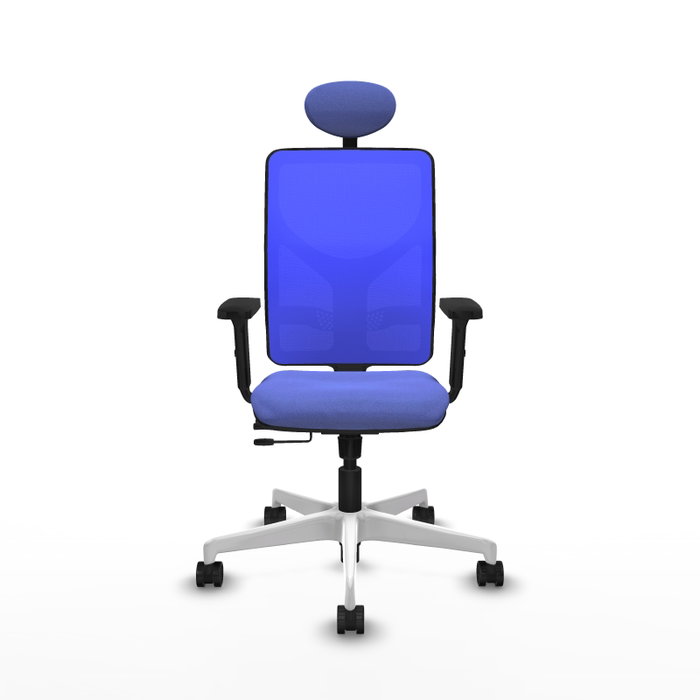 PIQUERAS Y CRESPO Silla de oficina Motilla con mecanismo Sincro/Traslack Azul