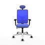 PIQUERAS Y CRESPO Silla de oficina Motilla con mecanismo Sincro/Traslack Azul