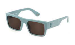Police SPLL12-540M81 Gafas de sol para hombre con lentes marrones