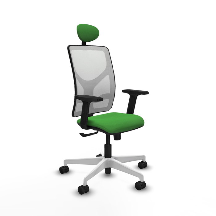 PIQUERAS Y CRESPO Silla de oficina Motilla con mecanismo Sincro, Verde y Blanco PIQUERAS Y CRESPO Silla de oficina Motilla con mecanismo Sincro, Verde y Blanco